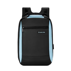 Nasher Miles Madison Passenger Workpack 22 Liters Water Resistant, Padded, Premium Reversed Polyester Black Yellow Laptop Backpack | USB charging| Unisex | Ideal For Office (Black & Yellow)