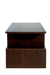 DeckUp Siena Engineered Wood Coffee Table (Dark Wenge, Matte Finish)