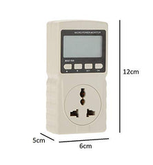 Syga Digital LCD Micro Power Meter Analyzer Monitor 220V 10Am AU Plug GM86 Tester Measuring Power Factor/Frequency/Ammeter Voltmeter (White)