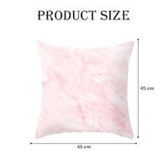 MOMISY Decorative Polyester Home Sofa Bedside Cushion Throw Pillow Covers, 45 x 45 cm, Pack of 2 (Diamond-Pink-2)