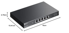 TP-Link TL-SG105S-M2 | 5-Port 2.5G Multi-Gigabit Unmanaged Network Switch, Ethernet Splitter | 2.5G Bandwidth | Plug & Play | Desktop/Wall-Mount | Fanless Metal Design | Limited Lifetime Protection