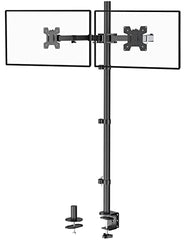 WALI Triple Monitor Mount, Three Desk Mount Fits 13-27in Screens,Holds up to 22lbs, Multiple Monitor Stand with Tilt, Swivel, Rotation, VESA 75x75,100x100mm(M003S), Black