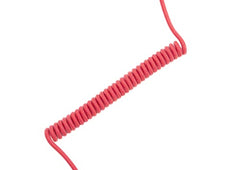 ASCENY Coiled & Double-Sleeved Mechanical Keyboard Cable, for Type-C Mechanical Keyboards (Pink)