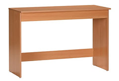 DeckUp Eden Home Engineered Wood Study Table and Office Desk (White, Matte Finish)