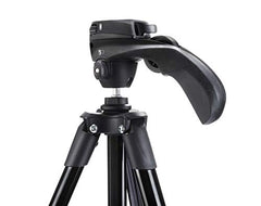Manfrotto MKSCOMPACTACNBK Compact Action Smart Tripod with Hybrid Head and Smartphone Clamp for iPhone, Samsung, Huawei, LG, Google Phones, DSLR, CSC Mirrorless - Aluminium - Black