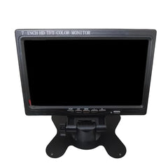 PARUHT 7 Inch TFT Monitor LCD Screen Display with VGA AV HDMI Input for CCTV Rear View Monitor, Black PHT7TFT
