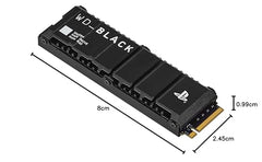 WD Black SN850P NVMe SSD for PS5 1TB, PCIe Gen 4, Upto 7300MB/s Read, Certified by Sony
