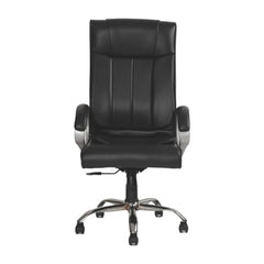 INNOWIN Profit High Back Orthopedic Boss Chair with 3 Year Limited Warranty | Leatherette Office Chair | Ergonomic Executive Chair with Spacious Cushioned Seat | Heavy Duty Metal Base | Grey