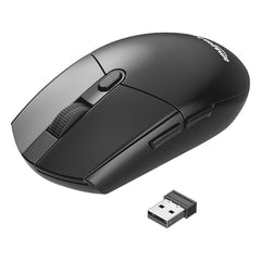 Amazon Basics Pro Series Wireless Gaming Mouse, Hero Sensor, 12000 DPI, Lightweight | 6 Programmable Buttons | Compatible with PC/Mac | Rechargeable