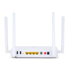 HIVEN Dual Band WiFi Router for Home & Office | Wireless ONT with 4 High-Gain Antennas | 2.4GHz & 5GHz, Multiple LAN Ports, Optical Fiber Internet Router Works with Fiber Connection only