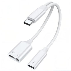 Verilux 3 in 1 Type C to 3.5mm Audio Splitter Headphone Adapter 60W PD