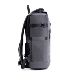 TRIPOLE Tusker Roller Top Laptop Backpack for Daily Use and Travelling | Water-repellent fabric, Anti Theft Pockets and Expandable size (Khaki)