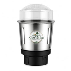 GaoVatika Mixer Grinder Jar Combo Stainless Steel Jars | Heavy Duty Grinding Jars for Masala, Coffee & Kitchen Use | Ideal for Spices, Chutney, Dry Grinding & Blending 180 Ml & 500 Ml