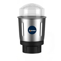Stainless Steel Combo (Mini 180 Ml & 1200 Ml) Jar Set one for Mixer Grinder, Compatibility with all mixer grinders with 2 slots of jar fitting with 4 teeth coupler