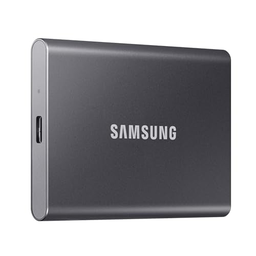 Samsung T7 1TB Up to 1,050MB/s USB 3.2 Gen 2 (10Gbps, Type-C) External Solid State Drive (Portable SSD) Grey(MU-PC1T0T)