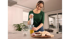 Braun MultiQuick 5, Powerful 1000W Hand Blender, Patented PowerBell Technology, Made in Europe, Guranteed Splash-Proof, Speed + Turbo, All-in-1: Blender, Grinder, Chopper & Whisker (MQ55236 Black)