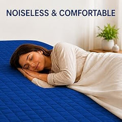 La Verne 100% Waterproof Premium Cotton Feel Mattress Protector Queen Size 78 x 60 Inches | Breathable and Hypoallergenic Ultra Soft Fitted Bed Protector Cover