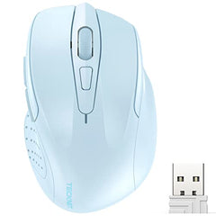 TECKNET Wireless Mouse, 2.4G Ergonomic Computer Mouse, 2600 DPI, Green