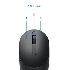 DELL MS3320W Wireless (RF/Bluetooth) Mouse, up to 4000DPI, up to 36 Month Battery Life, 3Y Advance Exchange Warranty - Black