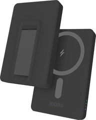 10000mAh Magnetic Wireless Power Bank Sylaris Magpro for iPhone 17/16/15/14/13/12 Series Type C Fast Charging Lithium Polymer Battery (Input & Output) 15w Wireless & Mag-Safe - Black