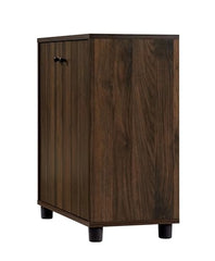 DeckUp Mia 2-Door Shoe Rack (Walnut, Matte Finish)
