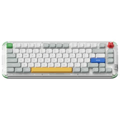 nuphy Kick75 Wireless Low Profile Mechanical Keyboard with Volume Knob,75% Hot Swappable Custom Keyboard,80 Keys RGB Backlit with PBT Keycaps,BT/2.4G/USB-C (Brown Nano Switch)
