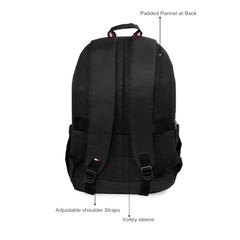 Tommy Hilfiger Laptop Backpack Elbert - Navy | Backpack for School, College and work | Water-Resistant, Fits 15-inch Laptop, with Rain Cover, Trolley Holder & 1-Year Warranty | 31L Capacity