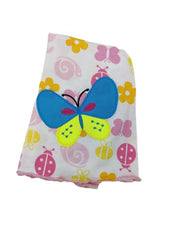 MOMISY Baby Girl Sleeveless Summer Frock A-Line Butterfly Design-White, 1 to 2 Years