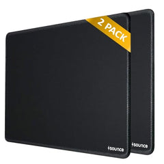Sounce Mouse Pad Mercerized Surface Anti-fray Edges and Anti-Slip Rubber Base Gaming Mouse Pad a Laptop Desk Mat with Smooth Mouse Control Dimensions 900L x 400B x 2H mm (Black)