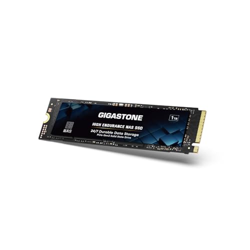 Gigastone 【NAS Certified】 High Endurance M.2 SSD 2TB (2-Pack) for Data Cache and Fast Boot, NVMe PCIe Gen3 Up to 2600MB/s, TLC Flash with SLC Caching, 24/7 Reliable for Gaming/PC/NAS, 5-Year Warranty