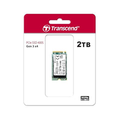 Transcend 2TB MTE400S M.2 2242 PCIe Gen3x4 SSD, Compatible with Ultra-Thin Laptops, Dram-Less Low Power, Up to 2000MB/s, TLC - TS2TMTE400S