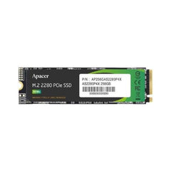 Apacer SSD 256GB M.2 PCIe Gen3 x 4 NVMe Max Read Speed 2100MB/s Max Write Speed 1300MB/s AS2280P4X AP256GAS2280P4X-1