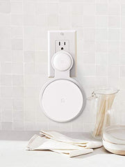 ANVASK Pefecon Outlet Wall Mount for Google WiFi [2020 Model], No Messy Wires | Space Saving | Easily Be Moved Outlet Mount for Google Mesh WiFi Router, Best Design for Winding Power Cord (3 Pack)