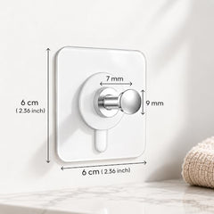 DALUCI Self Adhesive Wall Hooks (Pack of 5) – Heavy Duty Nail-Free Hooks for Wall Heavy Items | Photo Frame Hooks Without Drilling | Strong Sticky Hook for Frames, Clocks & Keys (Photo Frame Hook, 5)