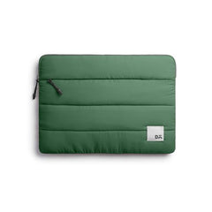 DailyObjects Large Stria Portable Laptop Sleeve | Durable Polyester |Compatible with Laptop/MacBook Air/Pro Upto 16 Inch |Lightweight Water Resistant Fabric |Padded Compartment with Zip Closure- Grey