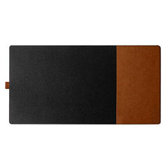 DailyObjects Large Premium Vegan Leather Desk Mat|Anti-Skid|Anti-Slip|85*45cm|Reversible Desk spread Turf Desk/Laptop Mat for Work from Home/Office/Gaming- Extended mouse pad and keyboard desk pad-Tan