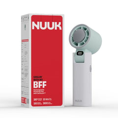 NUUK BFF Personal Hand Fan | 13000 RPM with IceTouch™ | 3600mAh Rechargeable Battery up to 10 hrs | Portable Mini Fan | 100-Speed Dial | For Travel, Office, Makeup & Outdoor | 1 Yr + 1 Month Warranty