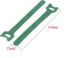SYGA Red Cable Tie, 10pcs Hook and Loop Straps Fastener, Nylon Reusable Self-adhesive Cable Organiser for PC TV USB Network Cable, Tape for Home and Office-12mm Width and 150mm Length
