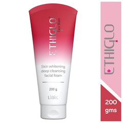 Ethiglo Deep Cleansing Facial Foam Face Wash for Healthy, Soft and Smooth Skin | Removes Dirt, Impurities and Excess Oil | Suitable for normal to oily and acne prone skin | Pack of 5 (70g)