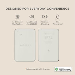 Satechi FindAll Wallet Card, Find My Compatible Tracker, Desert Rose