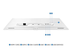 Samsung 32" (80 cm) 4K M7 Vision AI Smart Monitor|UHD 3840 x 2160|Smart TV Experience with AI|Type-C|Apple AirPlay|Gaming Bar|Remote|Speakers|Wi-Fi|Bluetooth|AI Picture & Sound|LS32FM701UWXXL|White