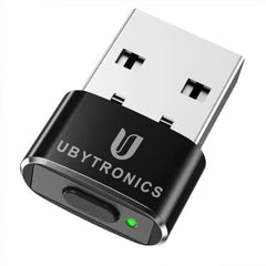 UBYTRONICS USB Mouse Jiggler & Auto Clicker, Automatic Cursor Mover with Multiple Modes, Plug & Play USB Device to Prevent Computer Sleep, Long Press On/Off, 1 Click/Sec Auto Clicker Mode(Black)