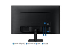 Samsung 27" M5 Smart Monitor with Smart TV Experience (Smartchoice) |FHD 1920 x 1080| Screen Mirroring | IPS Pane l TV Plus| Speakers | Adaptive Sound | Wi-Fi | HDMI |Bluetooth| LS27FM500EWXXL | Black