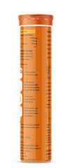 EC 1000 Vitamin C 1000mg with Zinc, Effervescent Tablets, Orange Flavour – Immune Support & Antioxidant, Sugar-Free – 10 Tablets