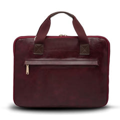 VISMIINTREND Laptop Leather Bag for Man | Coffee Brown