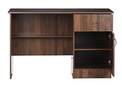 DeckUp Hermes Engineered Wood Study & Computer Table and Office Desk (Walnut, Matte Finish)