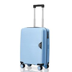 HRX Parabola 3-Piece Luggage Set Intergallcatic Grey Polypropylene Hard Shell Suitcase Set - Premium Travel Trolley Bags with 8 Spinner Wheels, Number Lock & Water Resistant Body