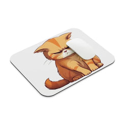 SHERISH Cute Cat (I'm OK) Mouse Pad for PC & Laptop – Waterproof Desk Mat with Funny Cartoon Cat Design, Smooth Cloth Surface & Non-Slip Rubber Base Ideal for Office, Work from Home & Gaming 19x23 cm