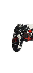 GAMERPOINT Wireless Controller for PS4/Pro/Slim – Precision Ergonomic Joystick with Built-in Speaker, 3.5mm Audio Jack, and Dual Vibration Shock Function (RED SPIDY)