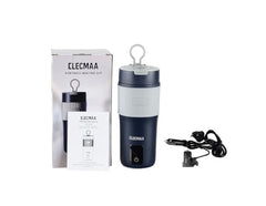 Elecmaa 2 in 1 Car Electric Kettle & Bottle 400ml, Pink | For office, car, home and travel, Ideal for Homes (220v) & Car, office 12-24V DC, 4 Temp & Digital Touch Ctrl